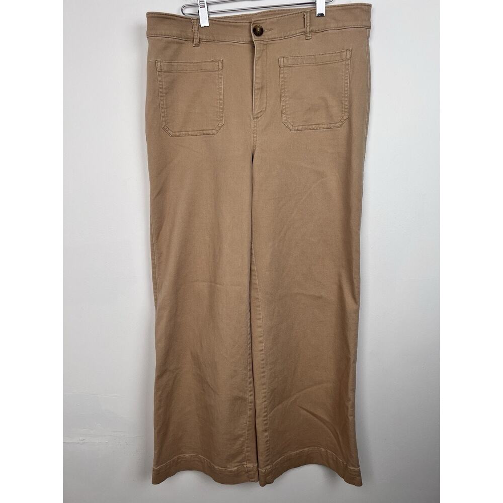 LOFT Palmer Wide leg pants in Twill